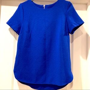 Royal Blue Shirt size Small with Scoop neck